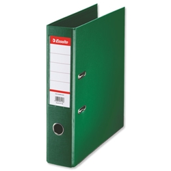 Esselte Lever Arch File PVC A4 Green [Pack 10]